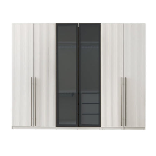 6 door wardrobe